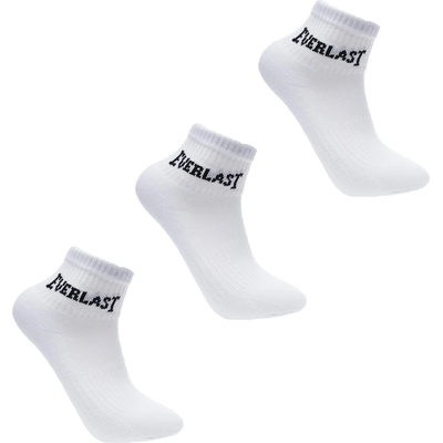 Everlast Юношески чорапи Everlast Quarter Socks 3 Pack Junior - White