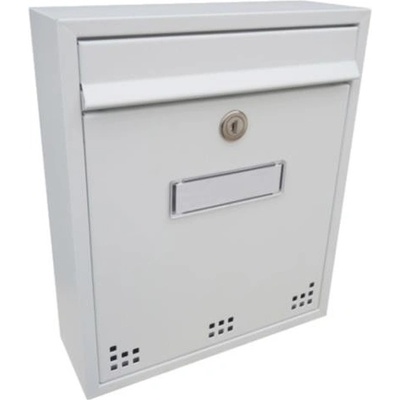 DOLS H-011 RAL9016 - poštová schránka s otvormi, do bytových a panelových domov, biela