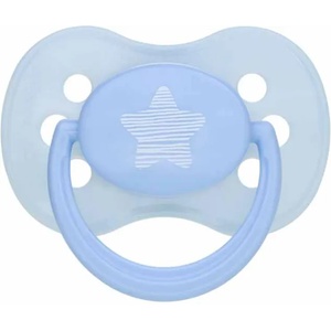 Canpol Силиконова залъгалка Canpol - Pastelove, 6-18 месеца, синя звезда (22/417_blu) - baby