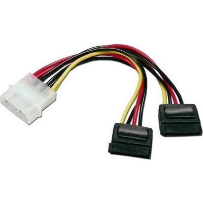 Datový kabel ROLINE napájecí FDD 5.25" - 2x SATA, 0.15m (11031050)
