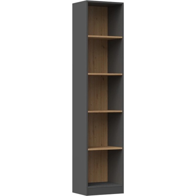 TopEshop 50 x 30 x 182 cm antracit, dub artisan