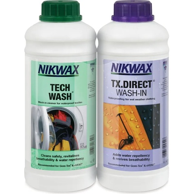Nikwax Препарат за пране и импрегниране NikWax Hardshell DuoPack 1L (1400005568-01)