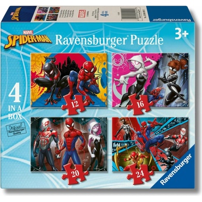 RAVENSBURGER Marvel Spider-Man 4v1 12,16,20,24 dielov