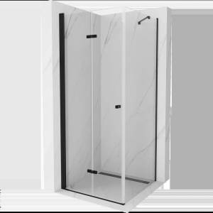 Mexen Lima сгъваема душ кабина 120 x 120 см, прозрачна, черна - 856-120-120-70-00 (856-120-120-70-00)