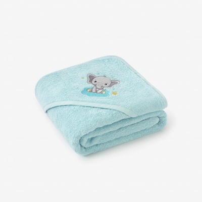 Goldea dětská osuška s kapucí slůně na modré 100 x 100 cm – Zboží Dáma Goldea dětská osuška s kapucí slůně na modré 100 x 100 cm – Zboží Dáma