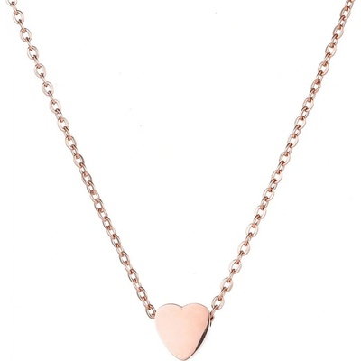 Ornamenti Pozlacený heart rose gold ORM350001