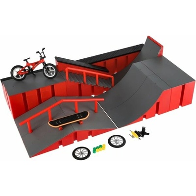 Skatepark rampy,koleso prstové,skateboard prstový plast s doplnkami 2 farby