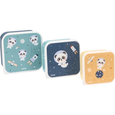 Tutete Desiatové boxy 3 ks Panda in Space