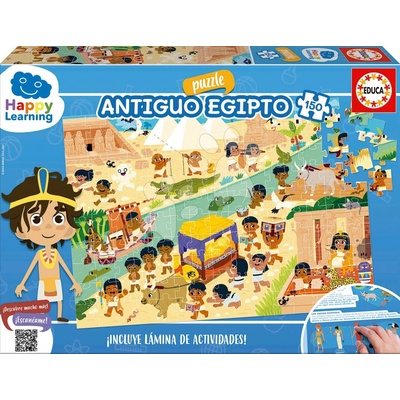 Educa vzdelávacie Egypt Happy Learning s aktivitami v španielčine 150 dielov