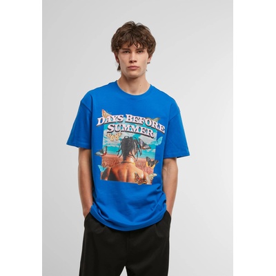 Mister Tee Тениска Days Before Summer Oversize Tee cobalt blue XXLUB-MT1840-01495 - Черен, размер 5XL