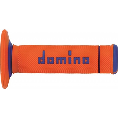 DOMINO gripy OFF ROAD X-TREME dvousložkové barva černá/oranžová/modrá