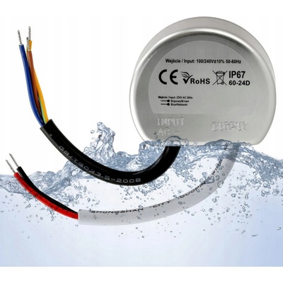 BERGE LED zdroj do boxu - 24V - 20W - 0,83A - IP67 PS-DP-24V-20W