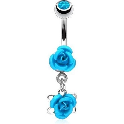 Šperky4U piercing do pupíku růžičky WP01036-Q