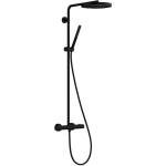 Hansgrohe Pulsify S Puro - Душ комплект с термостат, диаметър 26 cm, 1 струя, EcoSmart, черен мат 24223670 (24223670)