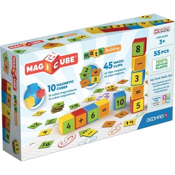 Geomag Комплект магнитни кубчета Geomag - Magicube, Math Building, 55 части (G256)