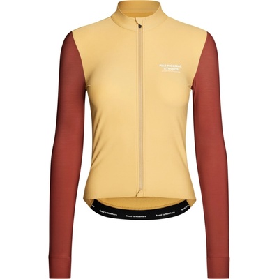 Pas Normal Studios Women's Mechanism Long Sleeve Jersey Camel Maroon