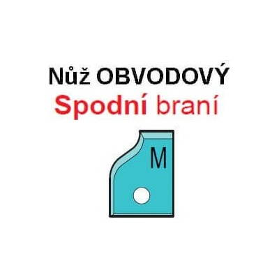 VBD pro VP-75 - Profil M obvodový, Spodní braní (1ks)