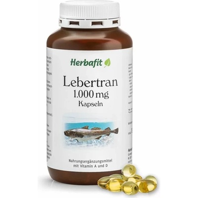 Kraeuterhaus Sanct Bernhard Olej z tresčích jater 500 mg 200 kapslí