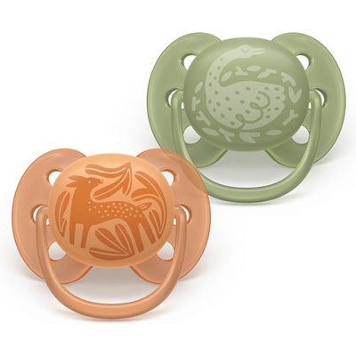 Philips Залъгалки Philips Avent Ultra Soft 18м+ неутрални с декор (Ultra Soft)