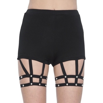 Devil fashion дамски къси панталони devil fashion - Черни - pt231