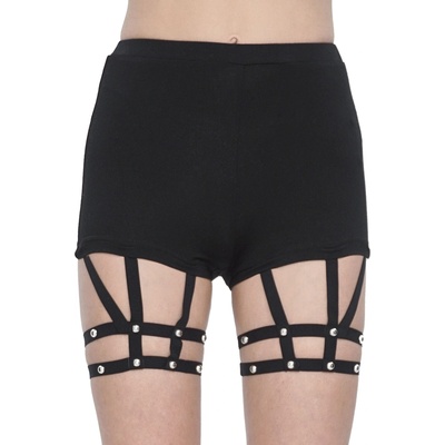 Devil fashion дамски къси панталони devil fashion - Черни - pt231