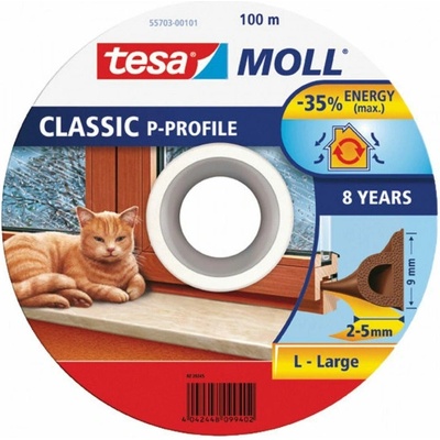 TESA Těsnění "P", 9 x 5,5 mm x 100 m – Zbozi.Blesk.cz