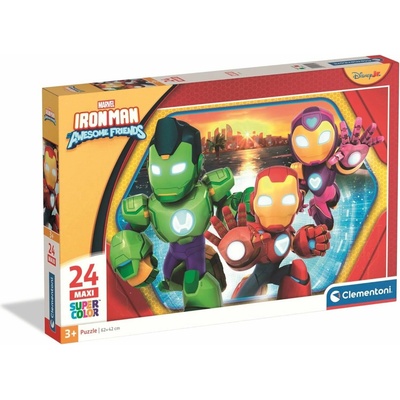 CLEMENTONI Iron Man a jeho úžasní priatelia MAXI 24 dielov