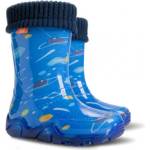 Demar stormer lux print kosmos 0033t / Детски гумени ботуши с изолация - сини 32-33 (0033t/32-33)