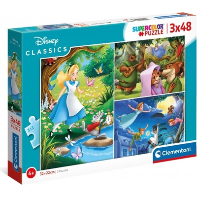 Clementoni Disney klasika 3x48 dielov