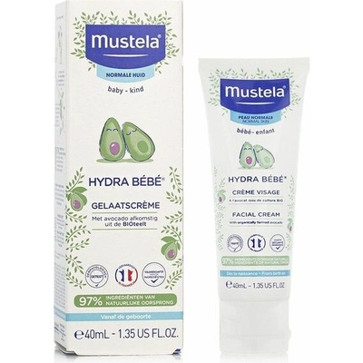 Mustela Hydra Bébé® Facial Cream hydratační pleťový krém pro děti od narození 40 ml