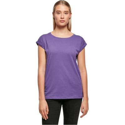 Тениска Build your brand Extended Shoulder short sleeve T-shirt - Purple (Ultraviolet)