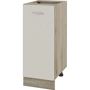 ИРИМ Долен шкаф с една врата и рафт Сити АРС-40 дъб сонома арвен / сатен 35 см