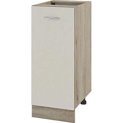 ИРИМ Долен шкаф с една врата и рафт Сити АРС-40 дъб сонома арвен / сатен 35 см