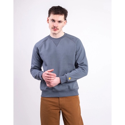 Carhartt WIP Chase Sweat Cozy Blue/Gold