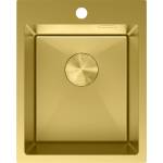 Mexen Solix стоманена мивка с 1 камера 400 x 500 mm, златна - 6406401000-55 (6406401000-55) Мивка за вграждане