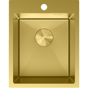 Mexen Solix стоманена мивка с 1 камера 400 x 500 mm, златна - 6406401000-55 (6406401000-55) Мивка за вграждане