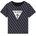 GUESS Тъмно синя тениска за мини момче с контрастни лога Guess