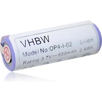 VHBW batéria Philips HS8420 3.7V, Li-Ion, 650mAh