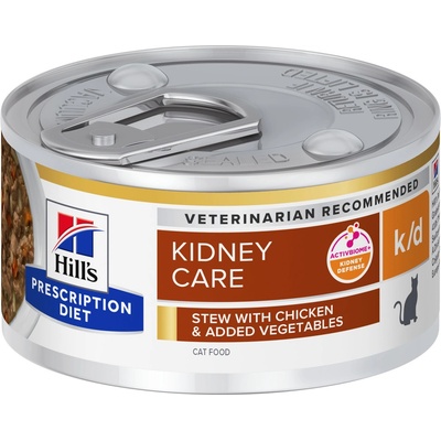 Hill’s Prescription Diet Adult Cat K/D Kidney Care Stew Chicken & Vegetables 156 g