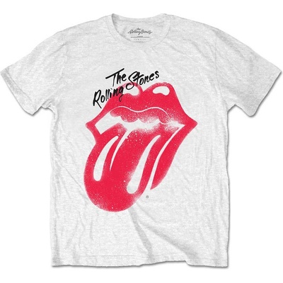 The Rolling Stones tričko Spray Tongue biele