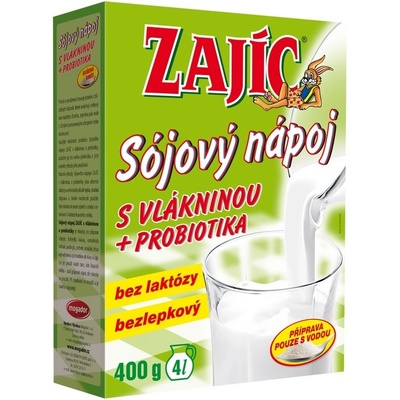 Mogador Sójový nápoj Zajíc s vlákninou 400 g – Zbozi.Blesk.cz