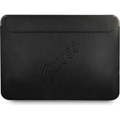 GUESS Чанта за лаптоп Guess Sleeve GUCS13PUSASBK Saffiano Script, до 13"", черен (GUE001403-0)