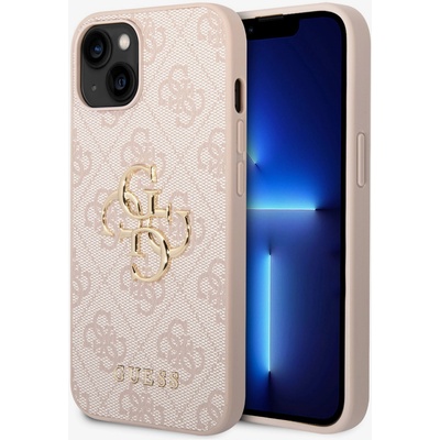GUESS PU 4G Metal Logo Zadní Kryt pro iPhone 15 Pink Калъф за телефон Guess | Lilav | ЖЕНИ | UNI