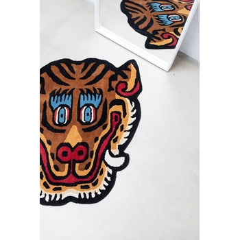 Bongusta Вълнен килим Bongusta Tiger Face 92 x 100 cm (BON51)