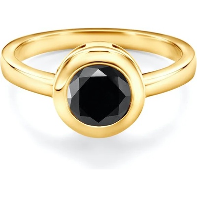 SAVICKI Годежен пръстен savicki: злато, черен диамант
