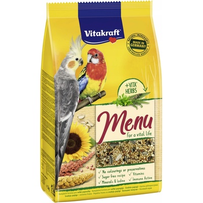 Vitakraft Menu Stredný papagáj 1 kg