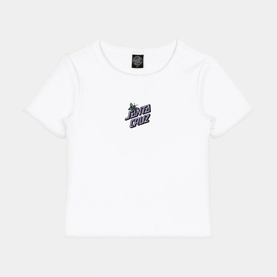 SANTA CRUZ tričko Flutter Flash T-Shirt White WHITE