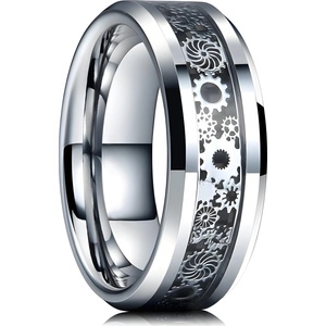 HARAHU Пръстен Wheels - Сребърен / 57mm KP32388