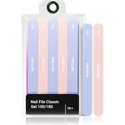 Notino Nail File Classic Set 100/180 sada pilníkov