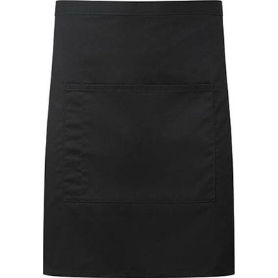 Premier Workwear Gastro zástěra PR141 Black Pantone Black C 70x50cm